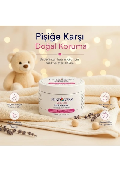 Bebek Pişik Kremi Çinko Oksit ve Lanolin İçerikli Bariyer Krem Yoğun Cilt Bakım Kremi Lisinya