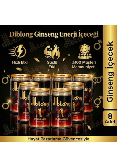Diblong Ginsengli +18 Performans Enerji İçeceği - 8 Adet Gizli Gönderim