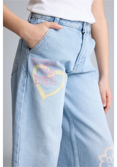 Defacto Baggy Fıt Jean Pantolon Kız Çocuk H0385a826smnm39 Mavi-nm39 Defacto Baggy Fıt Jean Pantolon Kız Çocuk H0385a826smnm39 Mavi-nm39
