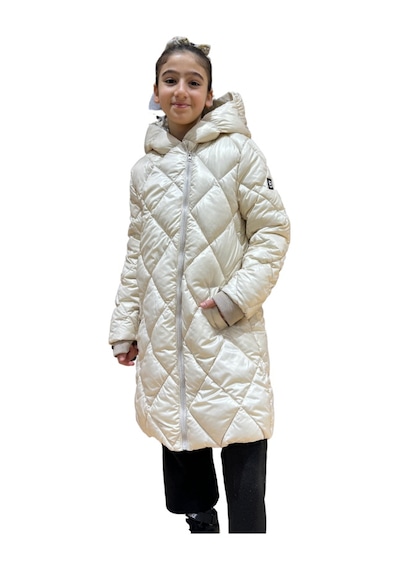 Benitto Kids Kız Çocuk Kapüşonlu Kaban 51329 Bej