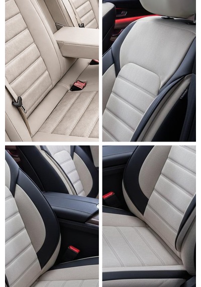 Alcantara Serisi Lüks Üniversal Oto Koltuk Kılıfı - 5 Kotuk Tam Set Bej