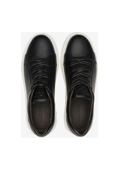 Greyder 64822 Erkek Hakiki Deri Sneaker Ayakkabı Siyah