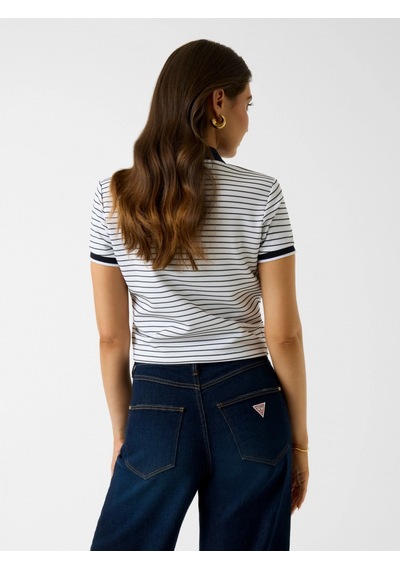 Guess Kısa Kollu Polo Yaka Alphonsine Çizgili Kadın Çok Renkli Polo T-shirt W6gp17k2946-s0ak Çok Renkli Guess Kısa Kollu Polo Yaka Alphonsine Çizgili Kadın Çok Renkli Polo T-shirt W6gp17k2946-s0ak Çok Renkli