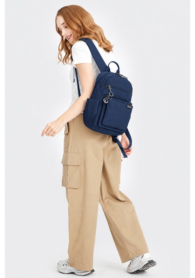 Smart Bags Lacivert Orta Boy Tablet Bölmeli Hafif Tasarım Günlük Kadın Sırt Çantası