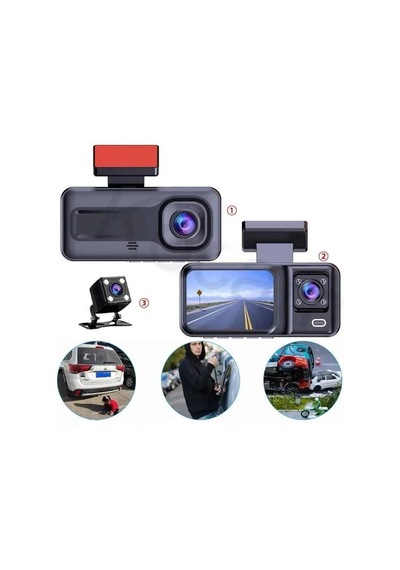 2 İnç Araç İçi Kameralı Ekran 1080p Full Hd Kaliteli Hafıza Kart Destekli 14690217
