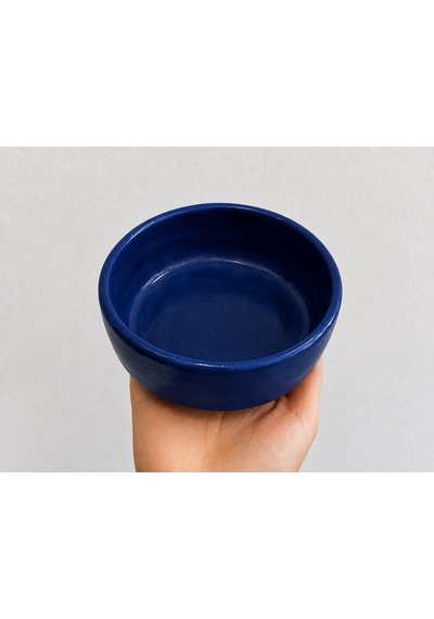 Kase Model Beton Kedi Köpek Mama Ve Su Kabı 15cm Çap 5cm - Lacivert