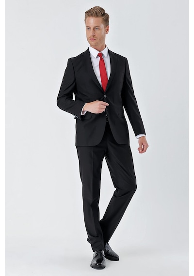 İmza Siyah Gabardin Mono Yaka 6 Drop Comfort Fit Rahat Kesim Basic Takım Elbise 1001245010 Siyah İmza Siyah Gabardin Mono Yaka 6 Drop Comfort Fit Rahat Kesim Basic Takım Elbise 1001245010 Siyah