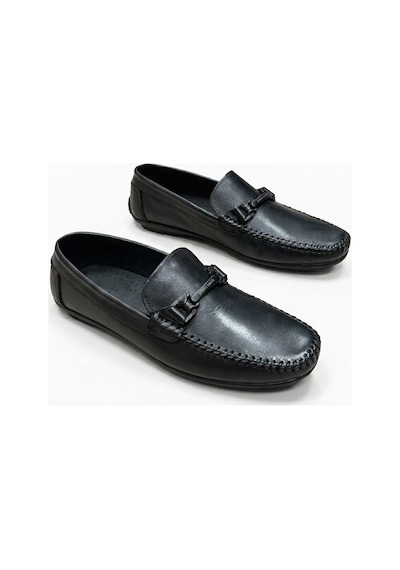 Pierre Cardin 90155 Rahat Esnek Hakiki Deri Erkek Loafer Ayakkabı Siyah