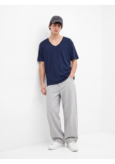 LTB V Yaka Basic Lacivert T-shırt