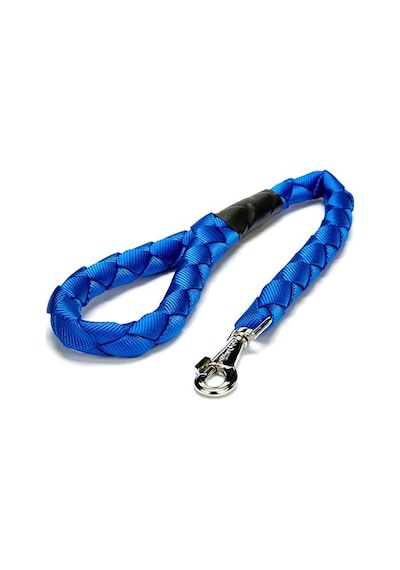 Doggie Dokumadan El Yapımı Örgülü Köpek Gezdirme Kayışı M 2.5 x 120 CM Royal Mavi