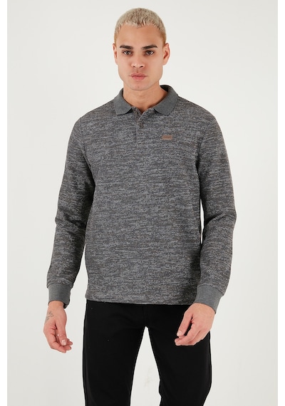 U.S. Polo Assn. U.s. Polo Assn Erkek Sweat G081sz0822226326 Gri Melanj Gri Melanj