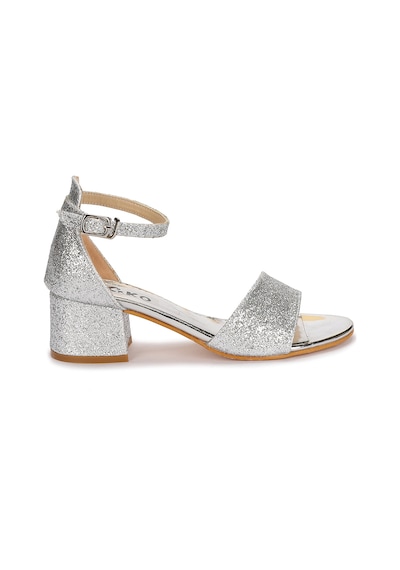 Kiko Kids Alexa Günlük Kız Çocuk 4 Cm Topuklu Sandalet Abiye Ayakkabı Altın