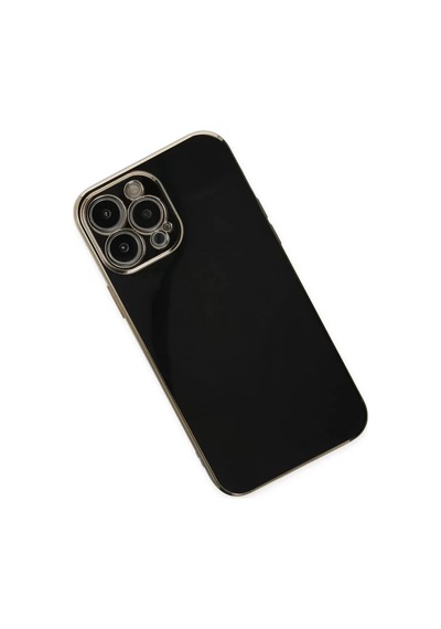 Newface Apple Uyumlu iPhone 14 Pro Kılıf Volet Silikon - Siyah Resimdeki