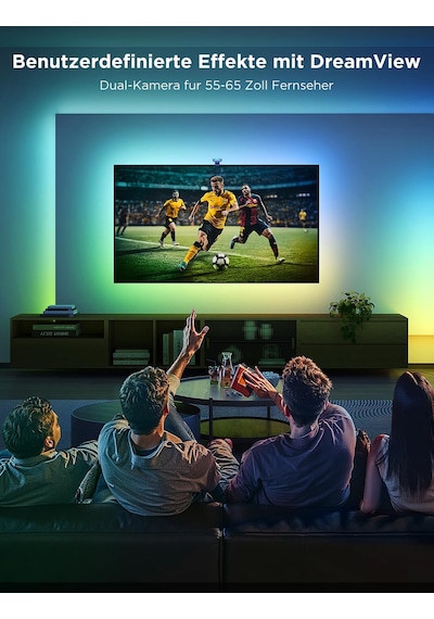 55-65 İnç Tv'ler Ve Pc İçin Çift Kameralı Govee Envisual Tv Arka Işığı T2, Dekorasyon İçin Alexa Ve Google Assistant İle Uyumlu Rgbıc Wifi Tv Led Arka Işığı Siyah 55-65 İnç Tv'ler Ve Pc İçin Çift Kameralı Govee Envisual Tv Arka Işığı T2, Dekorasyon İçin Alexa Ve Google Assistant İle Uyumlu Rgbıc Wifi Tv Led Arka Işığı Siyah