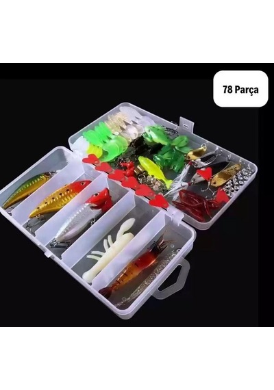 Zhltools 78 Parça Sahte Olta Yemleri Ve Balık Tutma Aksesuarı Seti