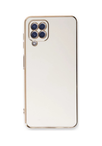 Samsung Galaxy A22 Kılıf Volet Silikon - Beyaz 0.2M-Çok Renkli