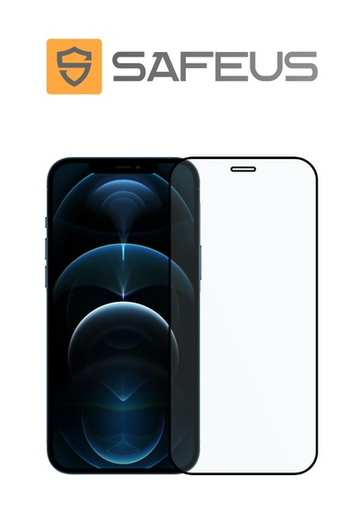 Safeus Tam Kaplayan Parmak İzi Bırakmayan Safir Ekran Koruyucu Cam , Apple Uyumlu iPhone 12 Pro İle