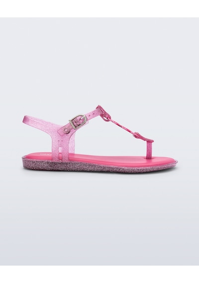Mini Melissa Kız Çocuk Simli Sandalet Pembe