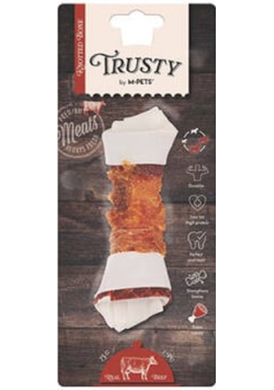 Trusty Extra Sığır Etli Düğümlü Kemik Köpek Ödülü 75 Gr 15,3 Cm