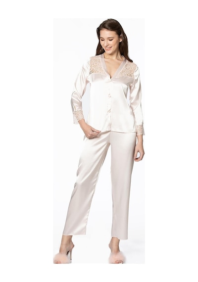 Pierre Cardin 6625 Kadın Saten Altılı Set - İnci Pudra