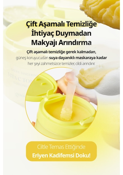 Yeşil Mandalina Özlü, Makyaj Temizleme Balmı Goodal Green Tangerine Vita C Toning Cleansing Balm 26869092
