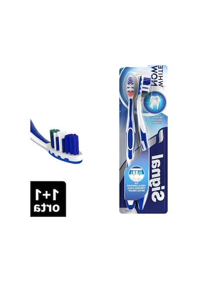 Orta Diş Fırçası - 2'li 1+1 Beyaz