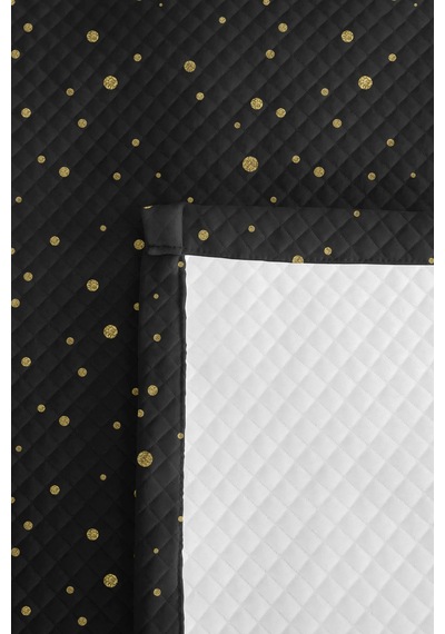 Siyah Puantiyeli Modern Genç Odası Tek Kişilik Pike Takımı - Altın Geometrik 160x220 Cm Yatak Örtüsü Eski Seramik Parıltısı Siyah Puantiyeli Modern Genç Odası Tek Kişilik Pike Takımı - Altın Geometrik 160x220 Cm Yatak Örtüsü Eski Seramik Parıltısı