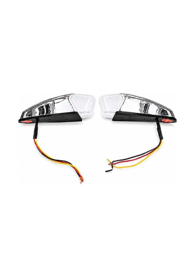 Aps - Krom Çerçeve Neon Tepe Lambası 2 Li - Beyaz / 12-24-36v / Çakar Modülü