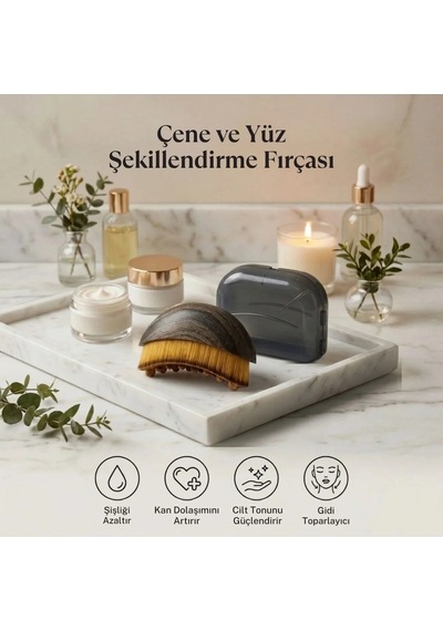 Lb Lenf Drenaj Ve Yüz Bakım Fırçası Çok Fonksiyonlu Yumuşak Kıllı Yüz Masajı, Cilt Temizleme Ve Çene Hattı Bakım Aparatı Kutulu