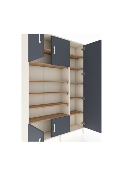 Arges Dolap 11 Raflı 5 Kapaklı 132x30x195 Aytaşı-antrasit/çam Aytaşı Arges Dolap 11 Raflı 5 Kapaklı 132x30x195 Aytaşı-antrasit/çam Aytaşı