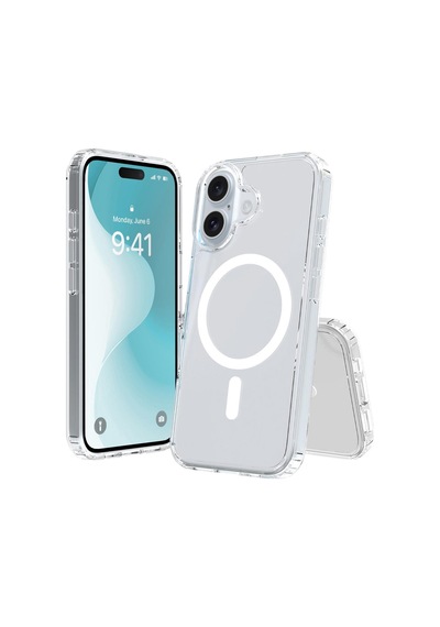 Bikapak Magslım Apple Uyumlu iPhone 16 Şeffaf Kapak