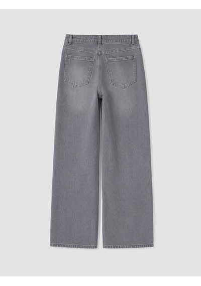 Lcw Vision Gri Straight Fit Kadın Jean Pantolon