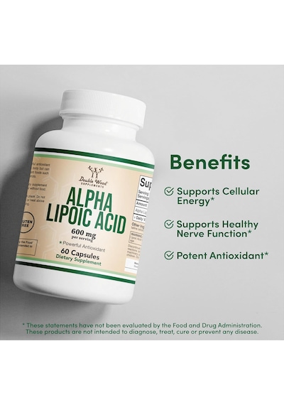 Double Wood Alpha Lipoic Acid 600mg 60 Capsul. Tr Tek Yetkil...