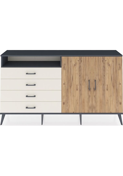 Arges Konsol 3 Raflı 4 Çekmeceli 2 Kapaklı 176x30x99 Antrasit-çam/aytaşı Atlas Çam/aytası - Antrasıt Arges Konsol 3 Raflı 4 Çekmeceli 2 Kapaklı 176x30x99 Antrasit-çam/aytaşı Atlas Çam/aytası - Antrasıt