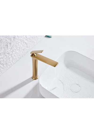 Forma Uzun Lavabo Bataryası Mat Pırınc-altın Mat Pirinç Altın