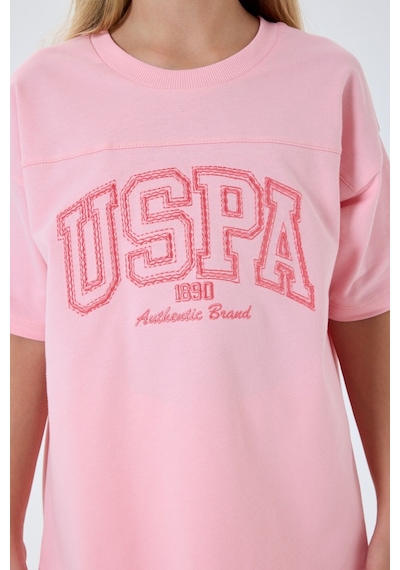 U.s. Polo Assn. Kız Çocuk Pembe Bermuda Takım Pembe