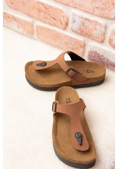 Fox Shoes Taba Kadın Terlik B777731002