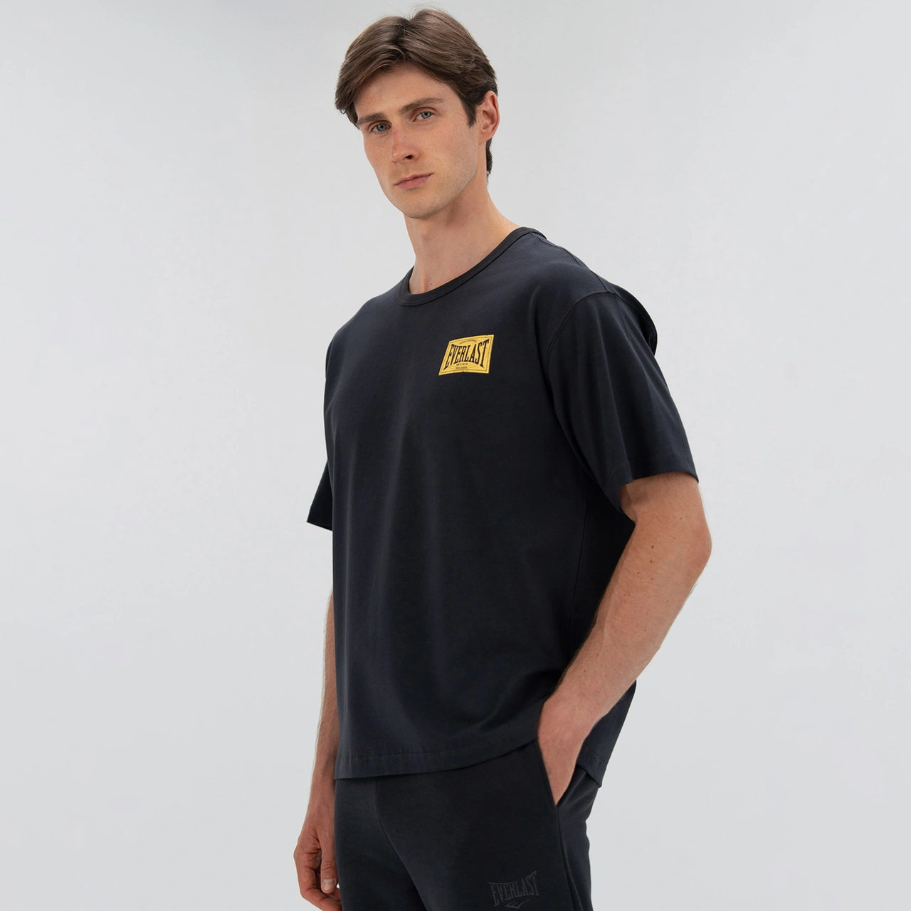 Everlast 1910 Classic Comfort Erkek Gri T-shirt Tm0166 Gri