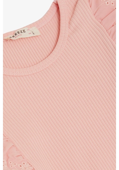 Breeze Kız Çocuk Uzun Kollu Bluz Güpür Çiçek Nakışlı 3-7 Yaş, Pembe-pembe Pembe Breeze Kız Çocuk Uzun Kollu Bluz Güpür Çiçek Nakışlı 3-7 Yaş, Pembe-pembe Pembe