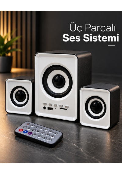 Bluetooth Özellikli Mini Dijital Hoparlör Seti