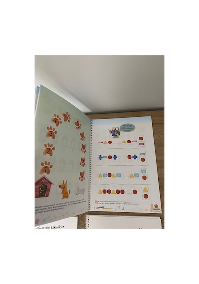 Matematik, Çizgi Çalışmları Ve Dikkat Düşünme Becerileri Seti 4-6 Yaş / 4 Kitap - 301 Sayfa