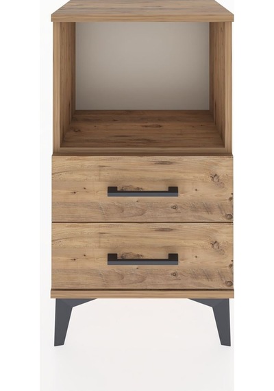 Arges Komodin 2 Çekmeceli 44x30x80 Çam-çam Çam