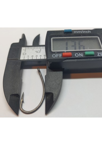 Sazan Avı Kurv Shank Model Teflon Siyah Delikli Olta Iğnesi No:2