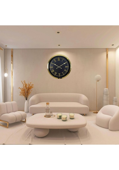 Gold Prestij Roma 60 X 60 Cm Metal Duvar Saati Diğer
