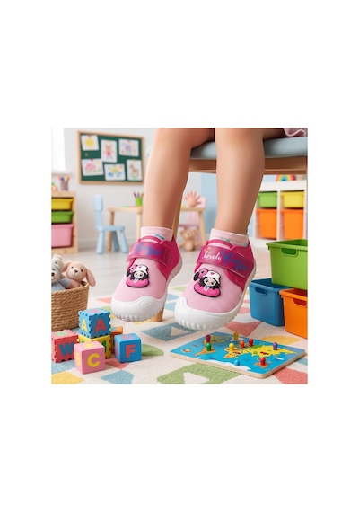 Gezer Çoçuk Unisex Keten Kaymaz Taban Cırtlı Ev, Okul, Kreş ,anaokulu Günlük Kullanım Panduf Pembe Flamingo Kız Gezer Çoçuk Unisex Keten Kaymaz Taban Cırtlı Ev, Okul, Kreş ,anaokulu Günlük Kullanım Panduf Pembe Flamingo Kız