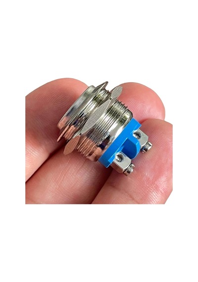 E97 19mm Metal Buton Yaylı Çıkık Kafa 1no