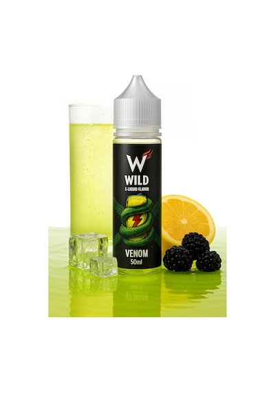 Venom - Premium Aroma 30ml - Enerji İçeceği, Ekşi, Karadut - Likit Tatlandırıcı