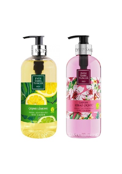 Eyüp Sabri Tuncer Çeşme Limonu + Japon Kiraz Çiçeği Sıvı Sabun 2 x 500 ML
