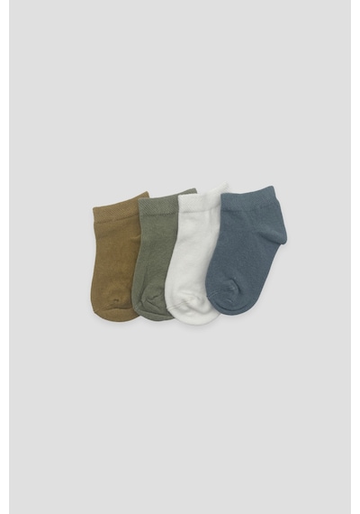 Defne Baby Unisex Bebek Ve Çocuk Basic Premium Pamuklu Patik Çorap Seti Çok Renkli