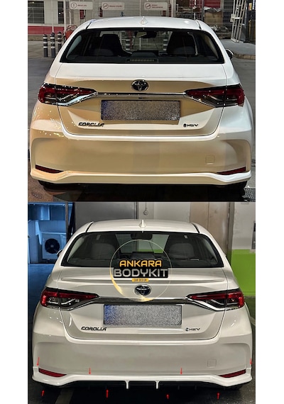 Corolla Ön Arka Tampon Eki Ve Marşpiyel Boyasız Plastik